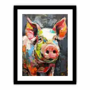 Pig Framed print Art Poster