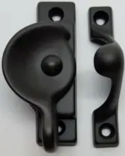 Decorative Solid Oil Rubbed Bronze Heavy Spring Loaded Window Sash Lock Square