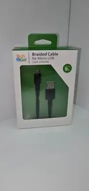 9FT LONG MICRO USB CABLE FAST CHARGER POWER CORD DATA SYNC WIRE PHONES & TABLETS