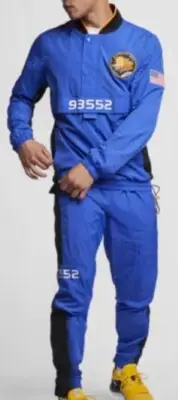 Nike Paul George PG NASA Tracksuit Blue Jacket Sz large and Pants XL CI6891-480