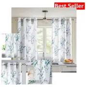 54" Floral Curtains Set of 2 - Soft, Light Filtering & Thermal Insulated Drapes