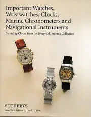 Sotheby's Important Watches Wristwatches Clocks Marine Chronometers NY 2/96 6810