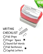 Personalized Teacher Custom Self-inking Stamp Teacher writing checklist stamp