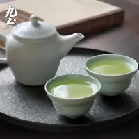 在飛比找蝦皮商城優惠-九土日式手工主人杯小茶杯禪意陶瓷品茗杯功夫茶具茶盞大容量家用