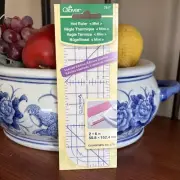 Clover Hot Ruler MINI 7817 2”x 6”Measure Mark Fold Press Hems Miter Corners NIP