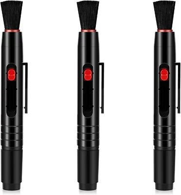 3Pcs Multifunction Lens Screen Cleaning Pen Brush Universal for DSLR SLR Cameras