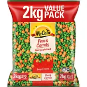 McCain Peas & Carrots Snap Frozen 2kg