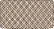 Plaid Cream Peach Toddler Bed Sheet Travel Soft&Comfortable Cot Sheet for Kids Portable Bed for Small Spaces Travel Mattress 50'' x 25'' (Sheet,Bed Not Included)