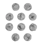 10pcs 0.71" Tobacco Pipe Metal Screen Smoking Ball Filters Promote Combustion