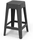 Keter Lucca Stacking Outdoor Stool, 38.4 X 38.4 X 65 Cm Size