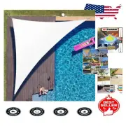Elegant White Right Triangle Shade Sail 12' x 12' x 17' - Ultimate UV Protection