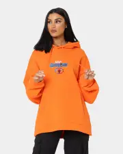 [MITCHELL & NESS] Mitchell & Ness Chicago Bulls Anniversary Hoodie Orange - Size L L Orange