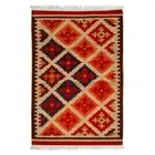 Southwestern Navajo Kilim Dhurry Handmade Rug Wool Large Kelim Rug 3x5 feet