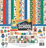 ECHO PARK COLLECTION KIT - OFF TO SCHOOL - 12"X12" - 12 SHEETS + STICKERS