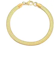 [Generic] Electro Gold Plated 19CM Diversified Chain Anklet Foot Chain Bracelet