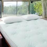 Hansleep Memory Foam Short Queen Mattress Topper, RV Camper Queen Mattress