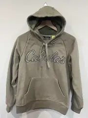 Cabela’s Women’s Gameday Hoodie Pullover Logo Light Olive Heather Size M NEW