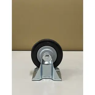 5吋橡膠彈性輪 PU輪 儀器輪 輪子辦公椅輪 台車用輪 衣櫃用輪 板車用輪 360度旋轉輪 萬向輪