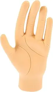 FRCOLOR Professional Manicure Set Included Reusable Fake Hand for Nail Practice