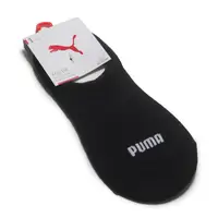 在飛比找PChome24h購物優惠-PUMA 襪子 FASHION 全黑 素色 跳豹 直角 隱形