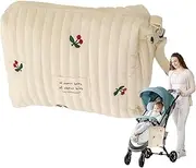 Baby Stroller Storage Bag,Stroller Traveling Bag | Scientific Partition Design Zipper Storage Pouch for Diapering Bottles Wipes Key Cleaning Supplies Travel