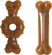 Puppy Chew Ring Bone & Toy Twin Pack Chicken Medium/Wolf (2 Count)