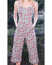 Stop Staring Cherry Pantsuit Size Small
