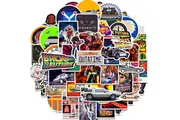 50pcs Back To The Future Movie Vinyl Decal Waterproof Stickers Laptop iPhone