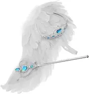 COSMEVIVI Prop Kit Angel Wings and Headband Perfect for Party Cosplay Stage Performance