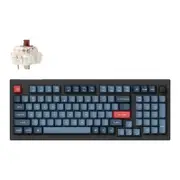 Keychron V5 Max QMK/VIA Fully Assembled Knob Wireless Custom Carbon Black Mechanical Keyboard - Gateron Jupiter... [KBKCV5MD3]