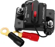 ETHZZLE 12v-48v Dc Solar Panel Disconnect Switch Marine Boat Car Rv Audio Circuit Breaker High Fuse Holder