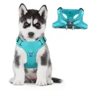 Dog Harness Step in Dog Vest Harness, Reflective Adjustable Puppy No Small Blue