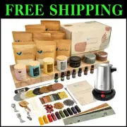 Luxurious Soy Candle Making Set with 7 Scents, Jars, & All Essentials Included