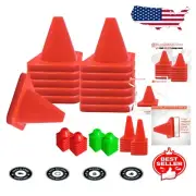 Compact 6in Heavy Duty Training Cones - Ideal for Soccer and Agility Drills