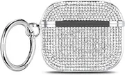 Fashion Sparkle Glitter Shockproof Protective Cover with Keychain Case for AirPods 4-Color#3