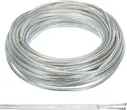 uxcell 200Ft 18/2 PVC Covered Wire, 300V SVT Round Lamp Cord Insulated Heat Resistant Electronical Flexible Cable for LED Lamp Wire Audio Cable Speaker, Clear, UL Listed