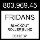 IKEA FRIDANS Blackout Roller Blind White 36x76 ¾" 803.969.45