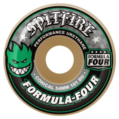 Spitfire F4 101D Conical 54MM Green Skate Wheels - Size -