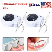 2 x Portable Dental Ultrasonic Piezo Scaler w/Handpiece Tips Fit DTE SATELEC
