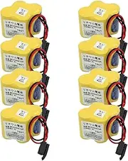 QULONG (8-Pack BR-2/3AGCT4A 6V 4400MAH Non Rechargeable Lithium Battery Replace for A98L-0031-0025 A98L00310025 BR-2/3AGCT4A BR2/3AGCT4A ﻿