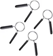 PAMINGONO 4pcs 30mm Dumbbell Barbell Clamps Spring Clip Collars Sturdy Steel Buckle for Gym Use