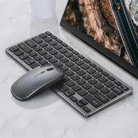 在飛比找樂天市場購物網優惠-鍵盤 無線鍵盤 藍芽三模無線鍵盤滑鼠套裝靜音台式筆記本電腦平