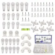 100PCS Concrete Wall Hooks Cinder Block Hangers,Picture Hangers for