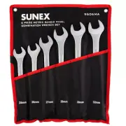 Sunex 9606MA Sunex 6 Pc. Metric Raised Panel Combination Wrench Set