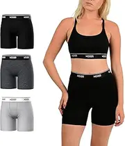 [Woxer] Baller HWaisted Favorites 3-Pack M, Black 2.0, Heather Grey, Charcoal Heather 2.0, Medium
