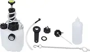 Brake Bleeder Manual Brake Fluid Extractor Kit with 1L Waste Oil Bottle Compatible with Cars Using 51mm Threaded Reservoir Caps