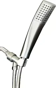Luxury Spa: Brushed Nickel Hand Held Shower Head, 2.3 Inch High Pressue Handheld