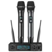 Wireless Karaoke Microphone Kit, Professional UHF Handheld Metal Dynamic Micr...