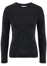 Vince Tinsel-weave Brushed-knit Jumper - Black - M (UK12 / M) M (UK12 / M)