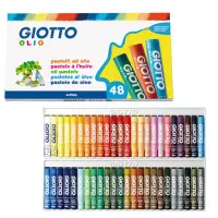 在飛比找momo購物網優惠-【義大利GIOTTO】兒童粉蠟筆(48色)